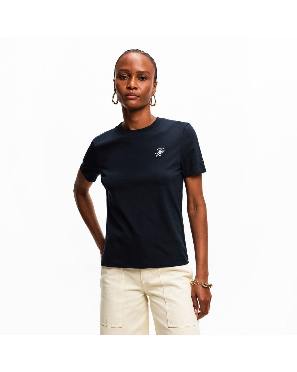 Tommy Hilfiger Blue Script T-Shirt