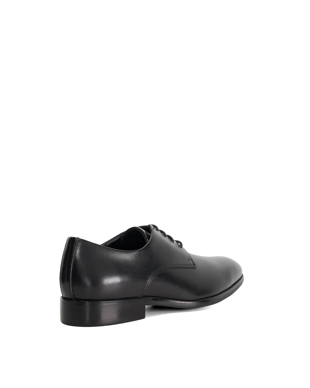 Dune Black Saunter Leather Derby Shoes for men
