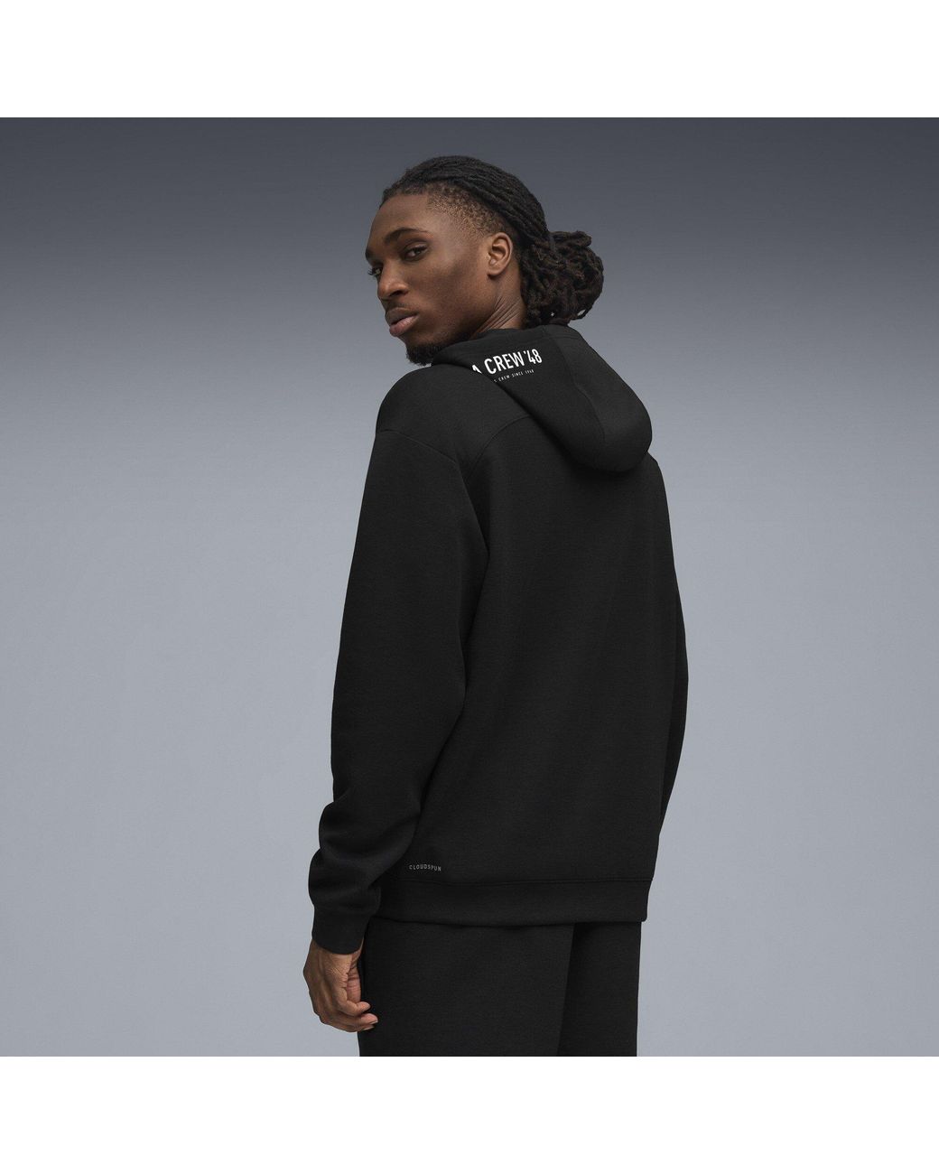 PUMA Black Cloudspun Performance Hoodie for men