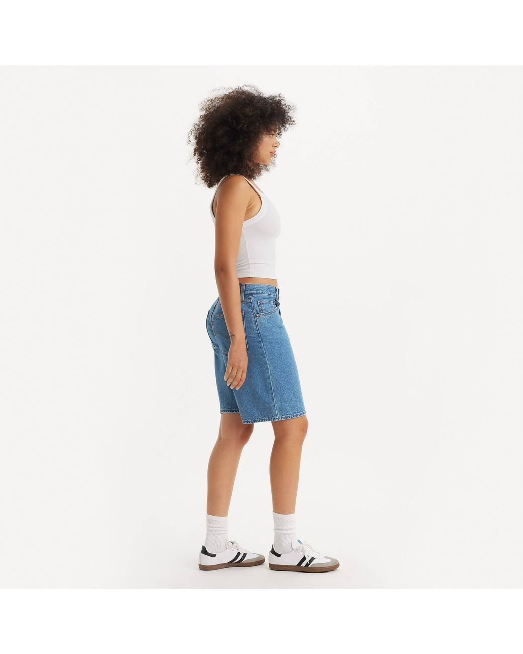 Levi's Blue Baggy Dad Jort Foolish Love