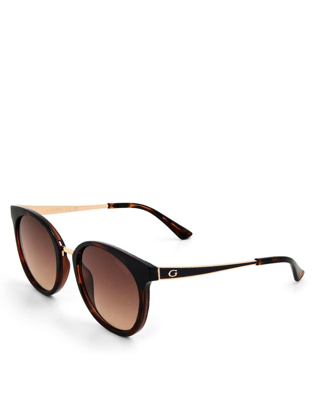 Guess Brown Round Sunglasses