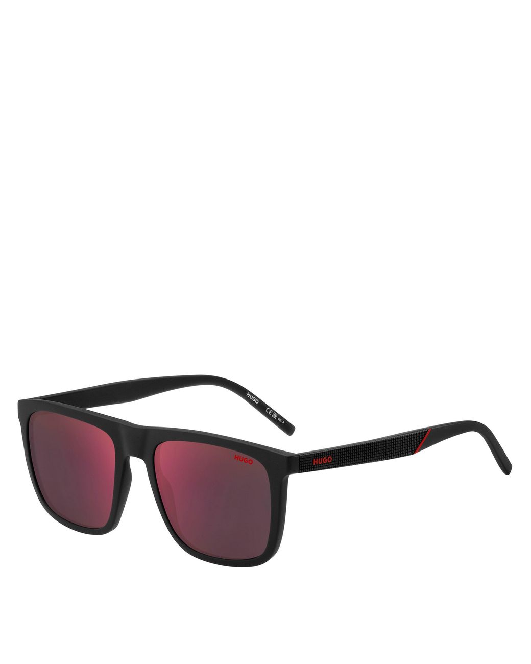 HUGO Black Rectangle Sunglasses for men