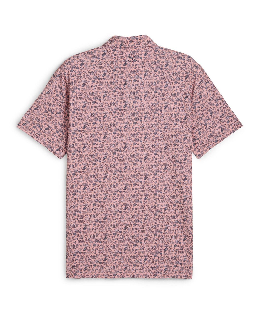 PUMA Purple Mattr Peach Stand Polo Shirt for men
