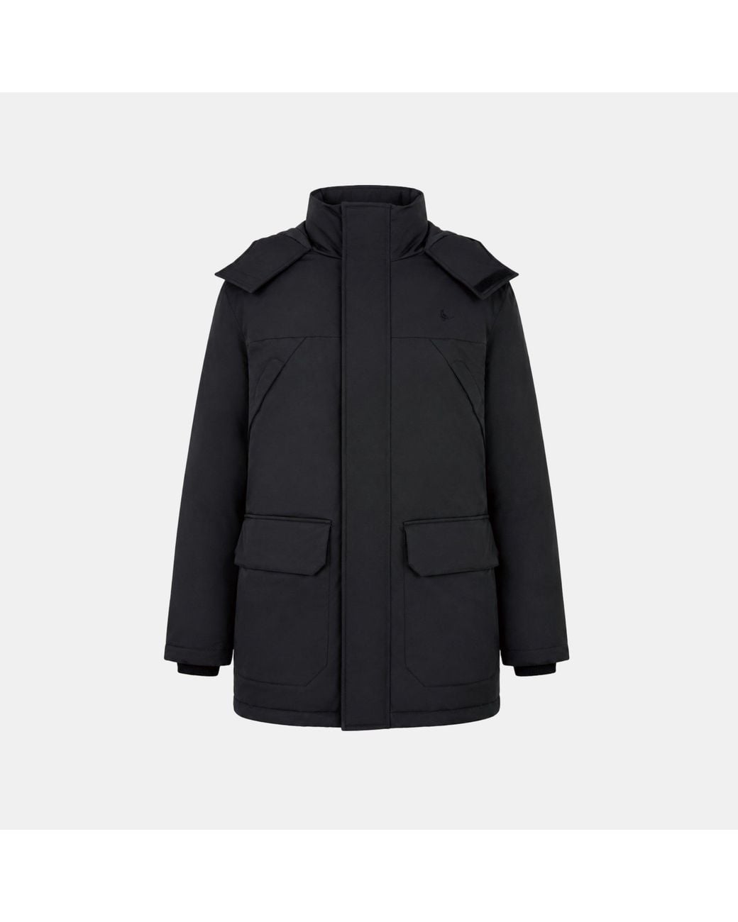 Jack Wills Black Jw Wadded Parka Sn64 for men