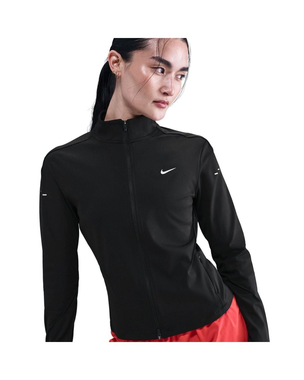 Nike Black Swift Full Zip Long Sleeve Running Top