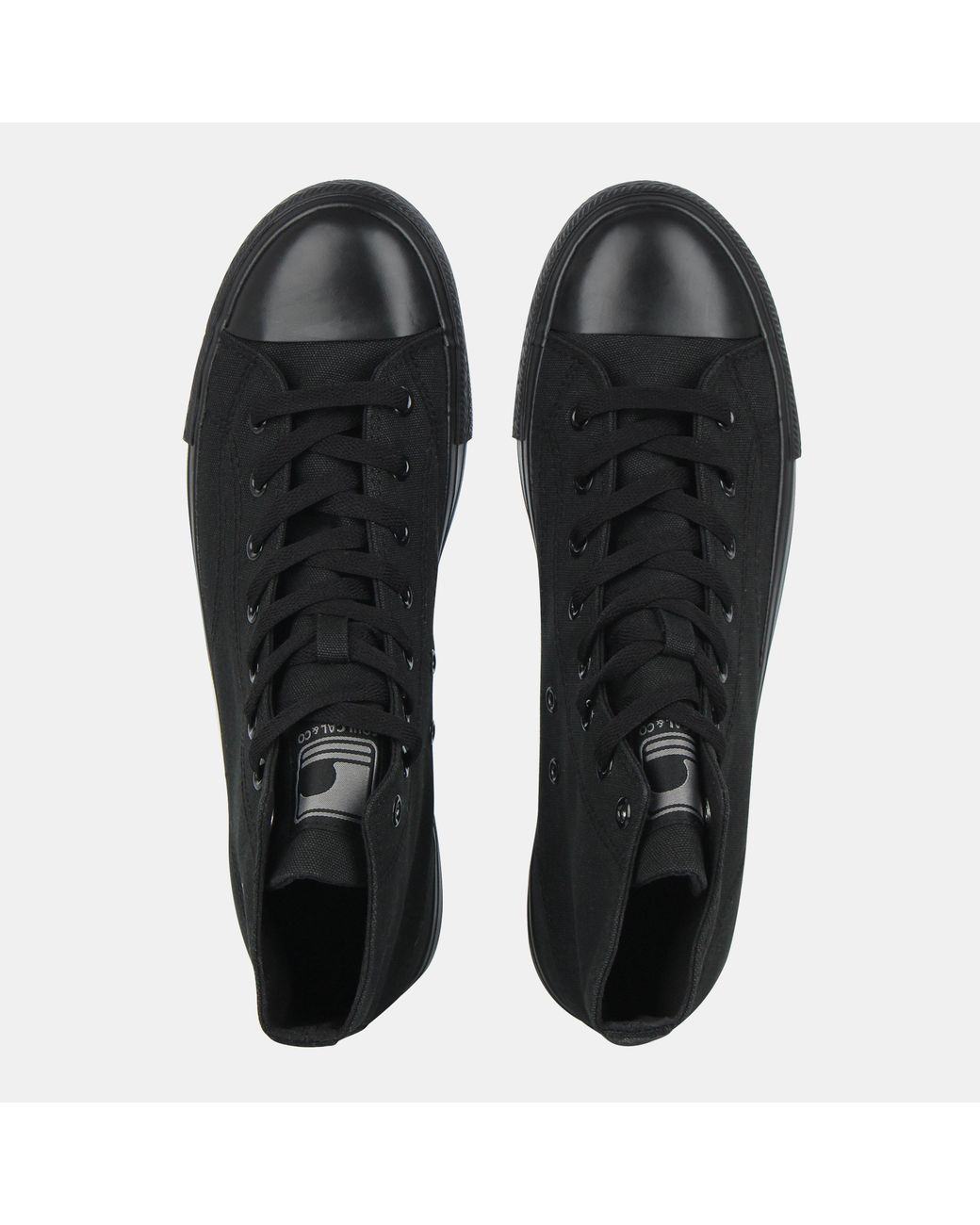 SoulCal & Co California Black Canvas High Trainers for men