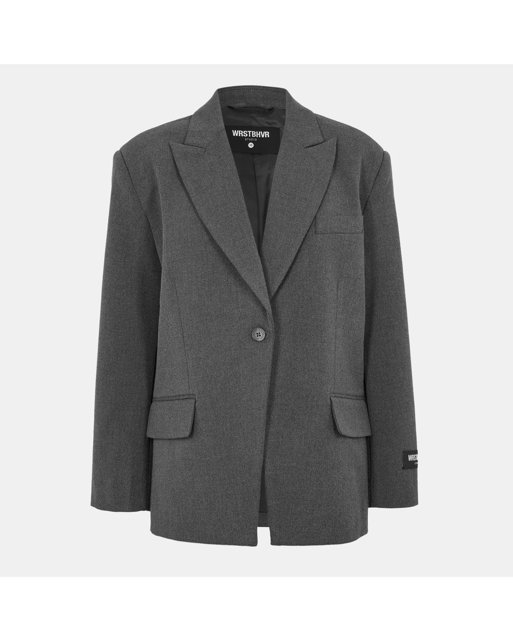 WRSTBHVR Gray Tailored Blazer