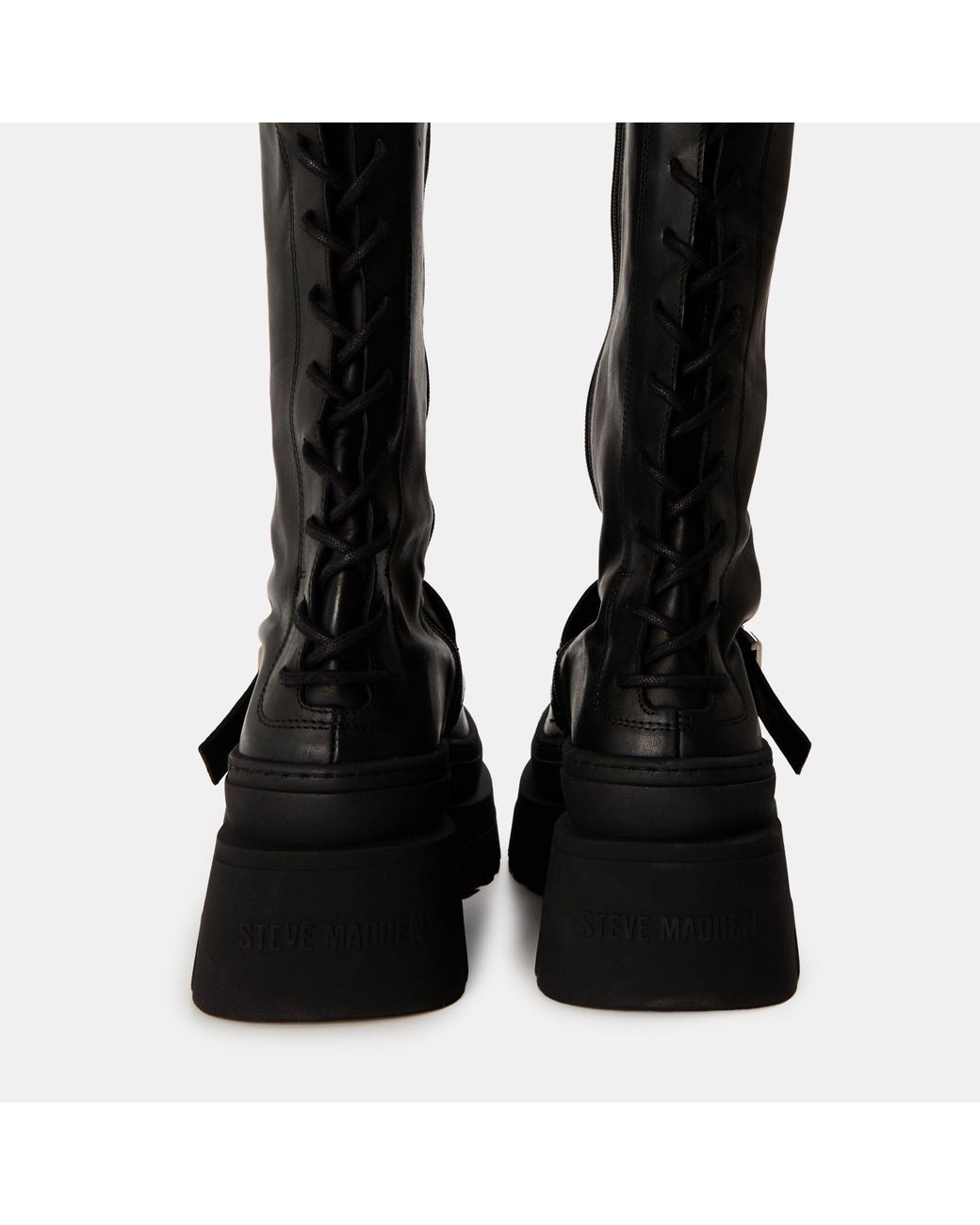 Steve Madden Black Knee High Boots