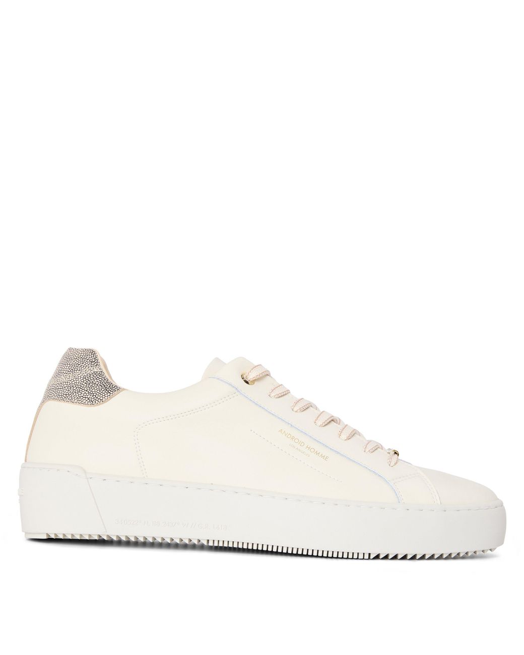 Android Homme White Zuma Low-Top Trainers for men