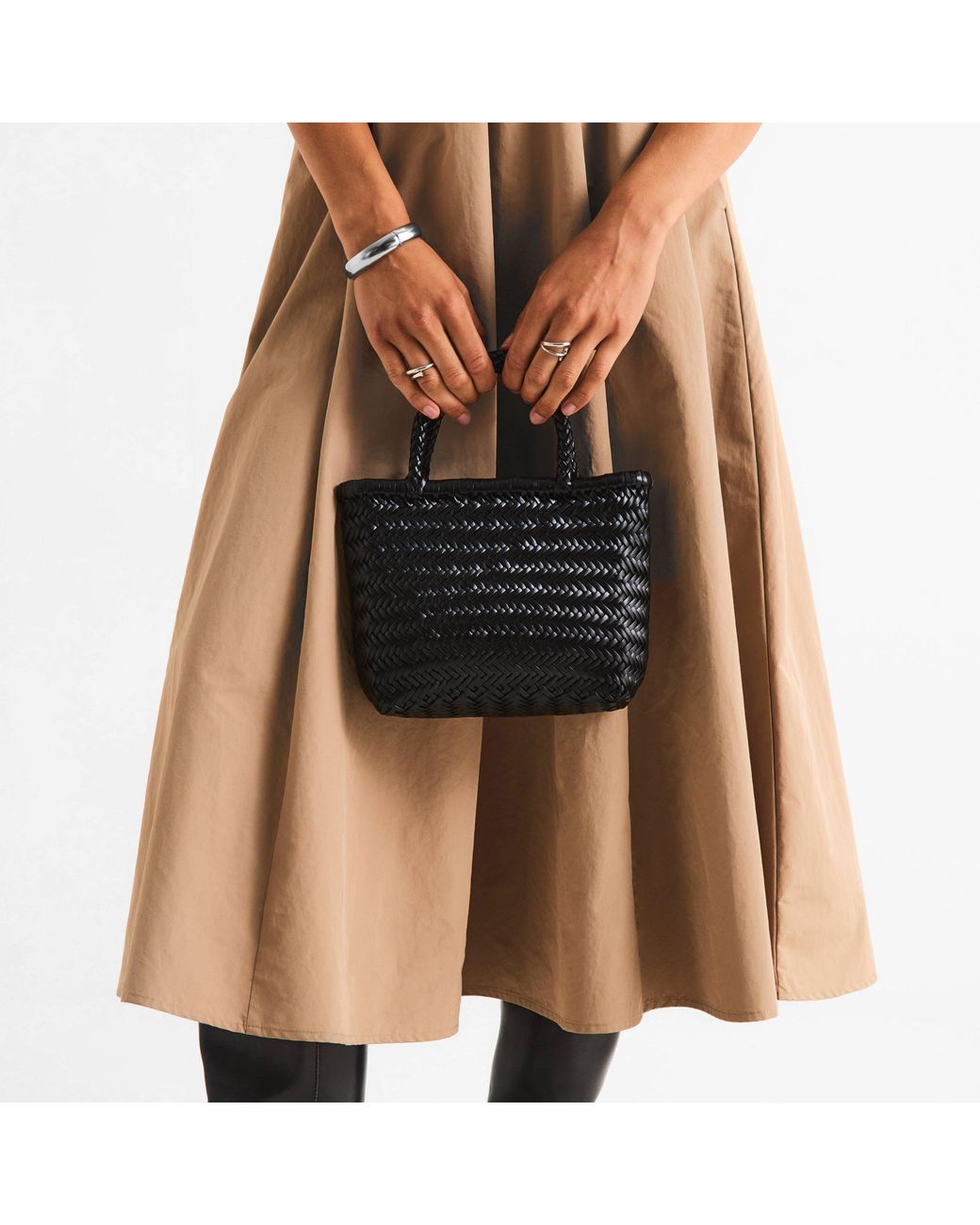 Rixo Black Lysia Tote Bag