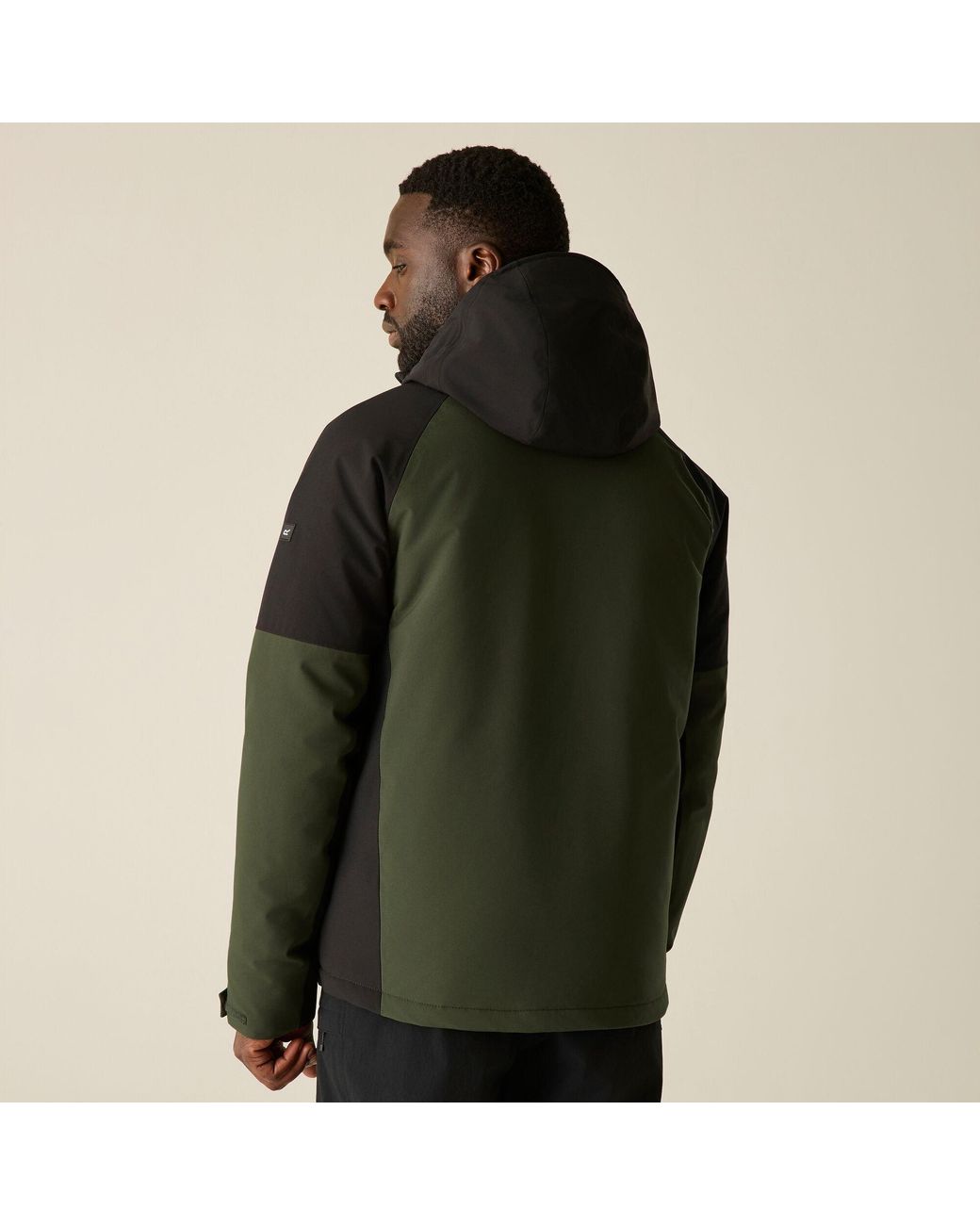 Regatta Black Highton Stretch Padded Waterproof Jacket for men