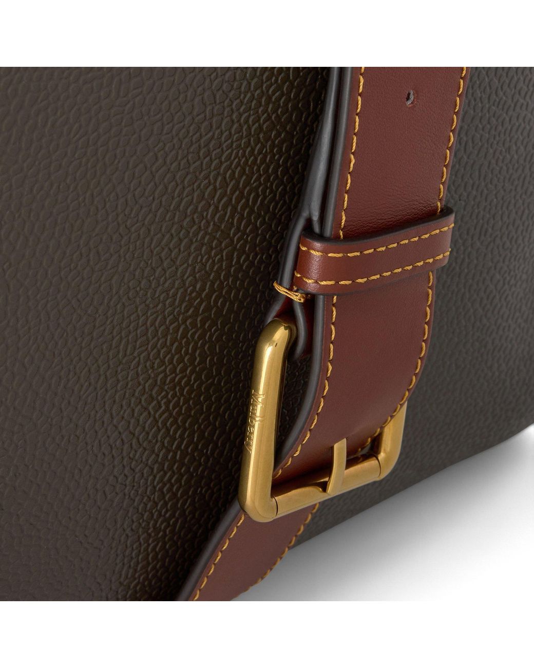 Mulberry Brown Antony Scotchgrain And Leather Cross-Body Bag