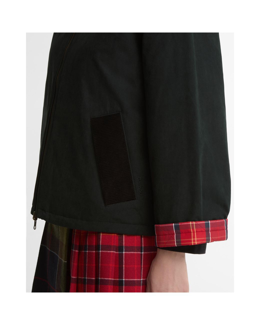 Barbour Black Dawn Heritage Select Reversible Cotton Barn Jacket