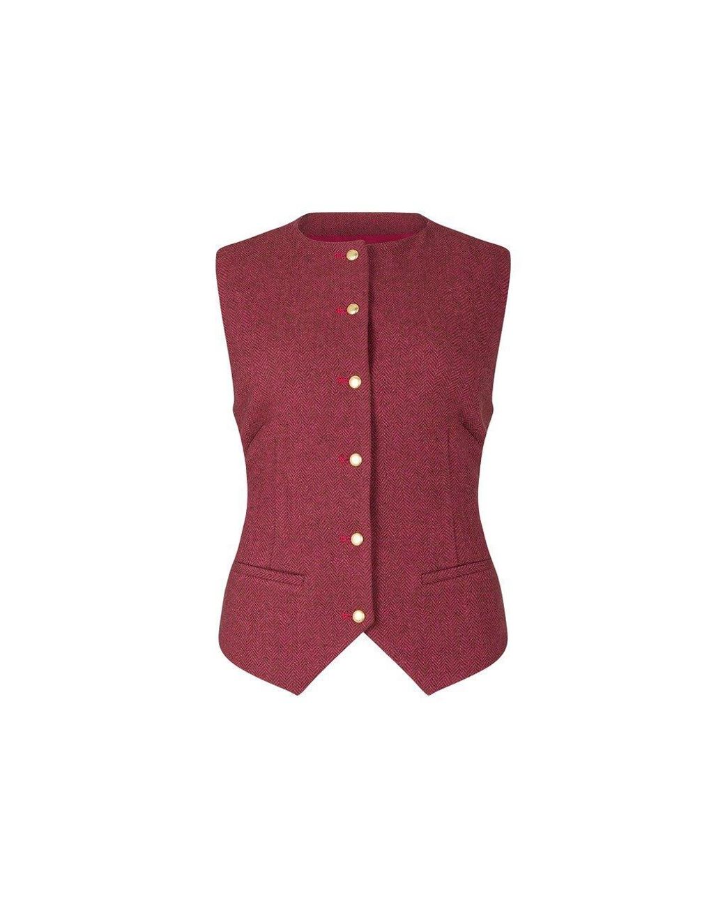 Lily and Lionel Pandora Tailored Herringbone Print Waistcoat
