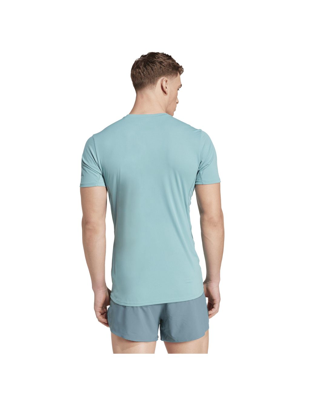 Adidas Blue Adizero Essentials Running T-Shirt for men