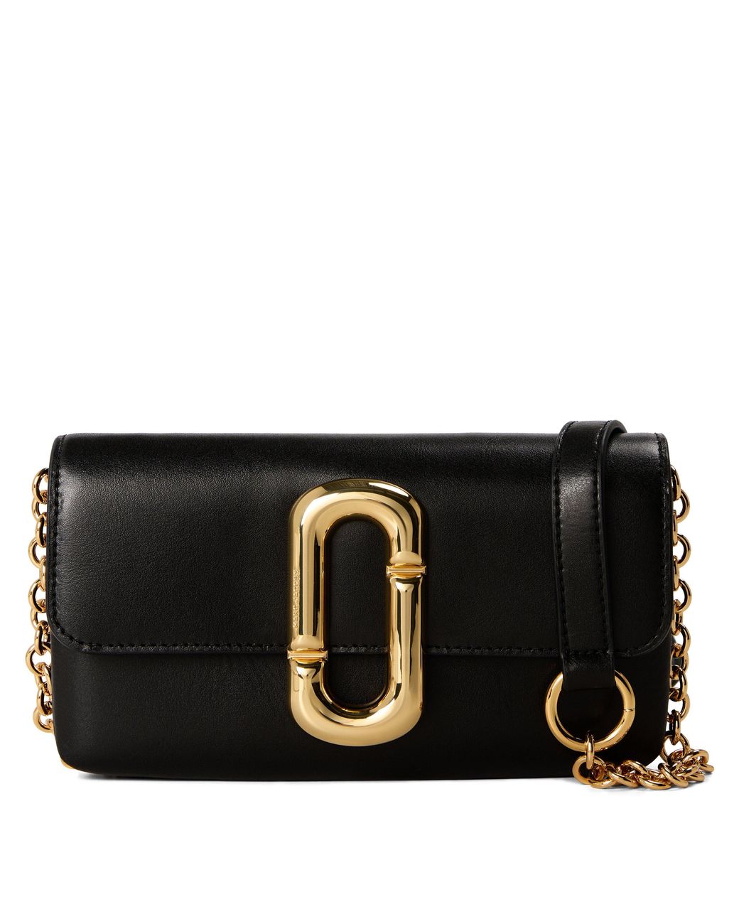 Marc Jacobs Black J Marc Chain Strap Leather Crossbody Bag