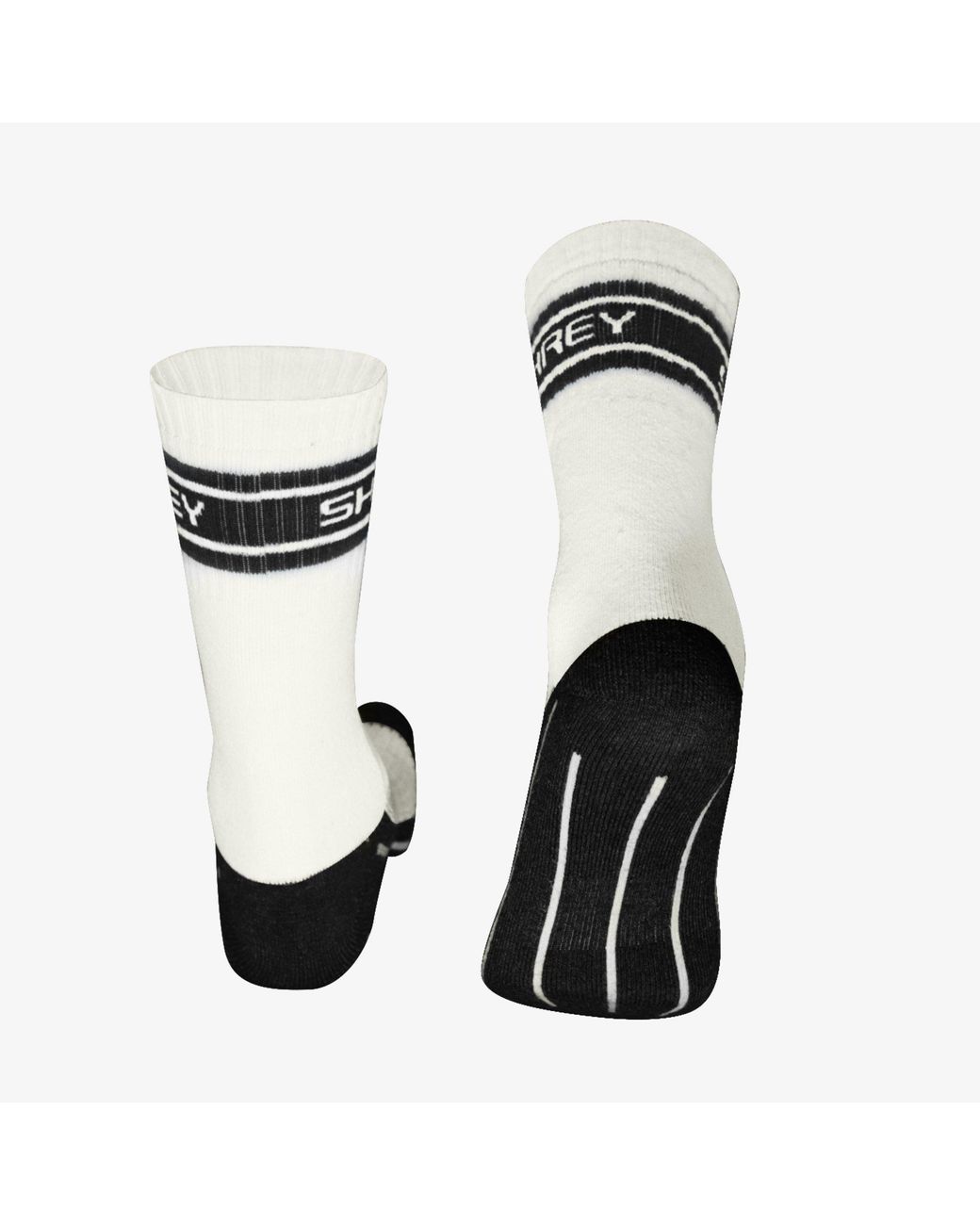 Shrey Black Elite Double Layer Socks 2 Pack for men