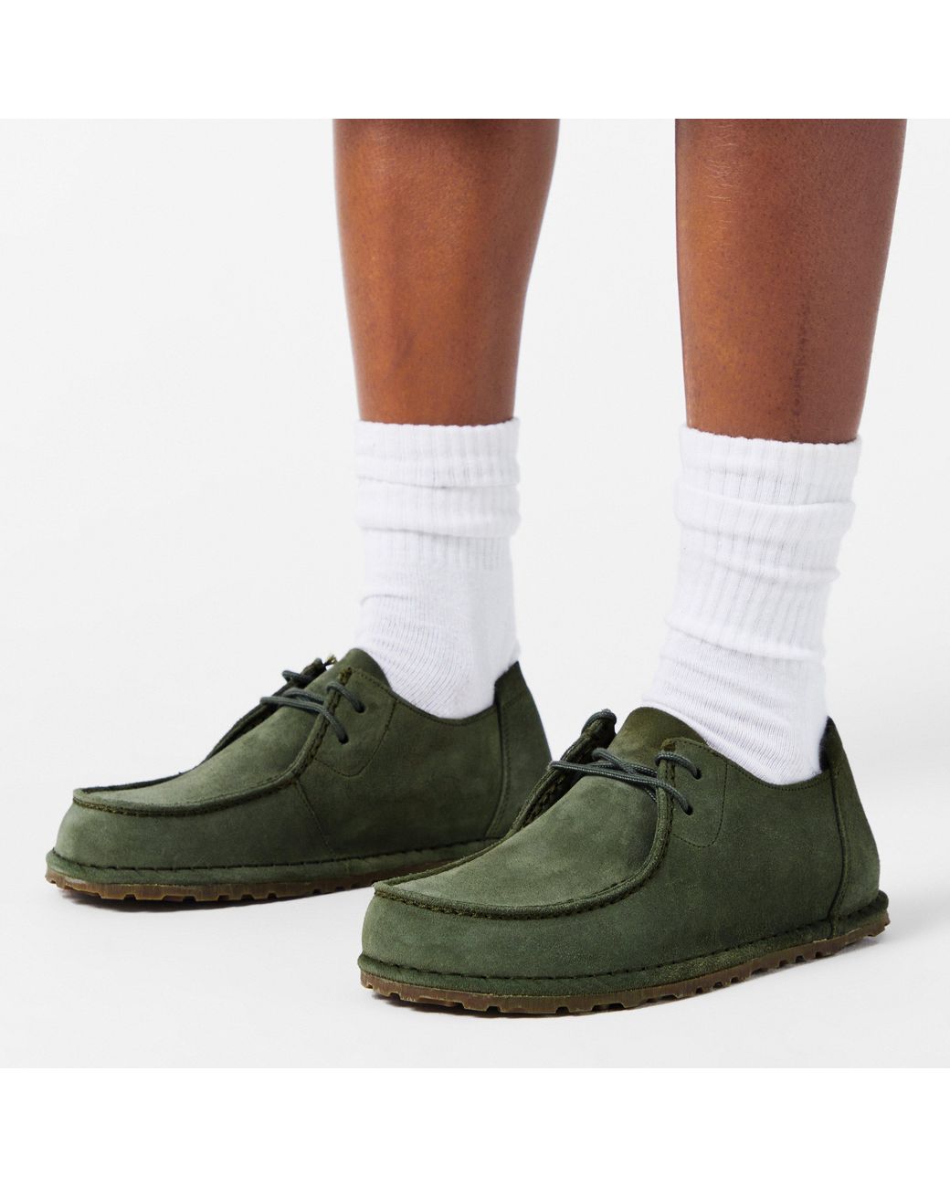 Birkenstock Green Utti Lace Boat Shoes