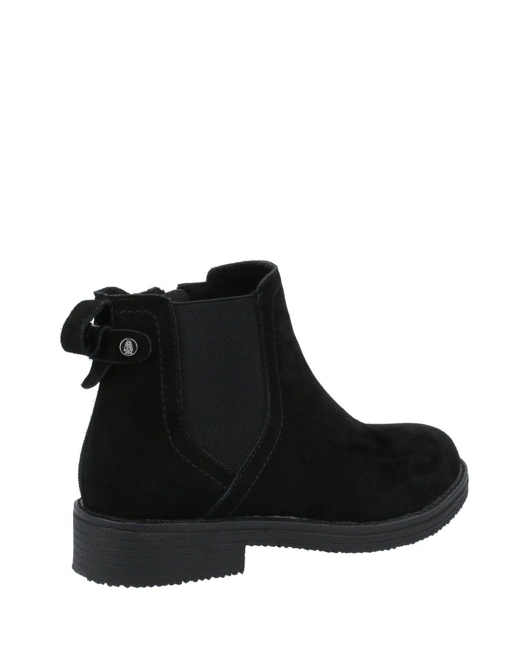 Hush Puppies Black Maddy Wide Fit Suede Ankle Boots