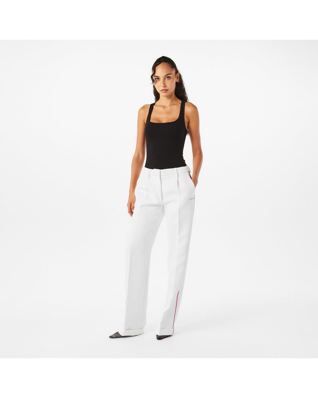 Off-White c/o Virgil Abloh White Knitted Trousers