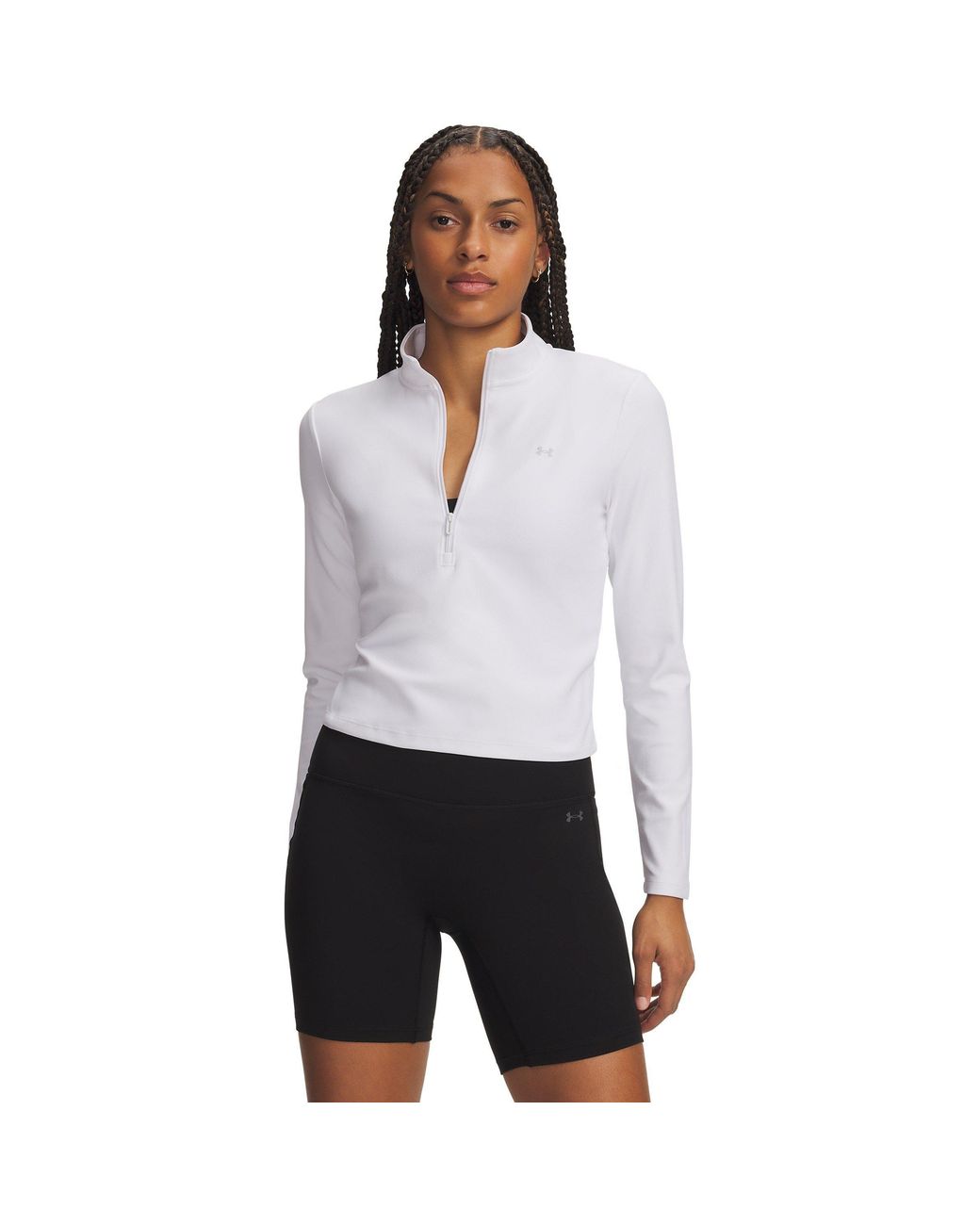 Under Armour White Motion 1/2 Zip Performance Tracksuit Top