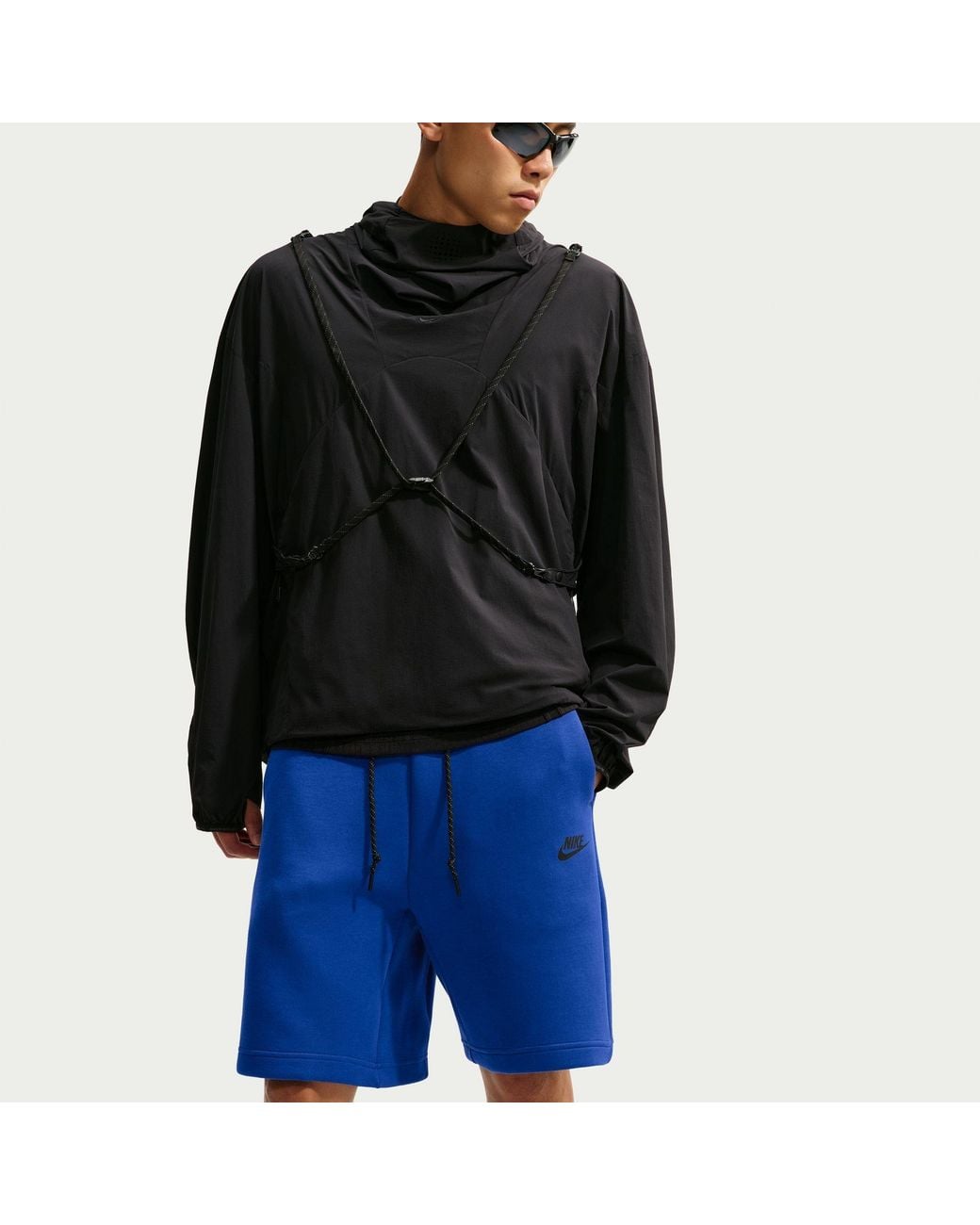 Nike Blue Sportswear Tech Fleece Shorts for men