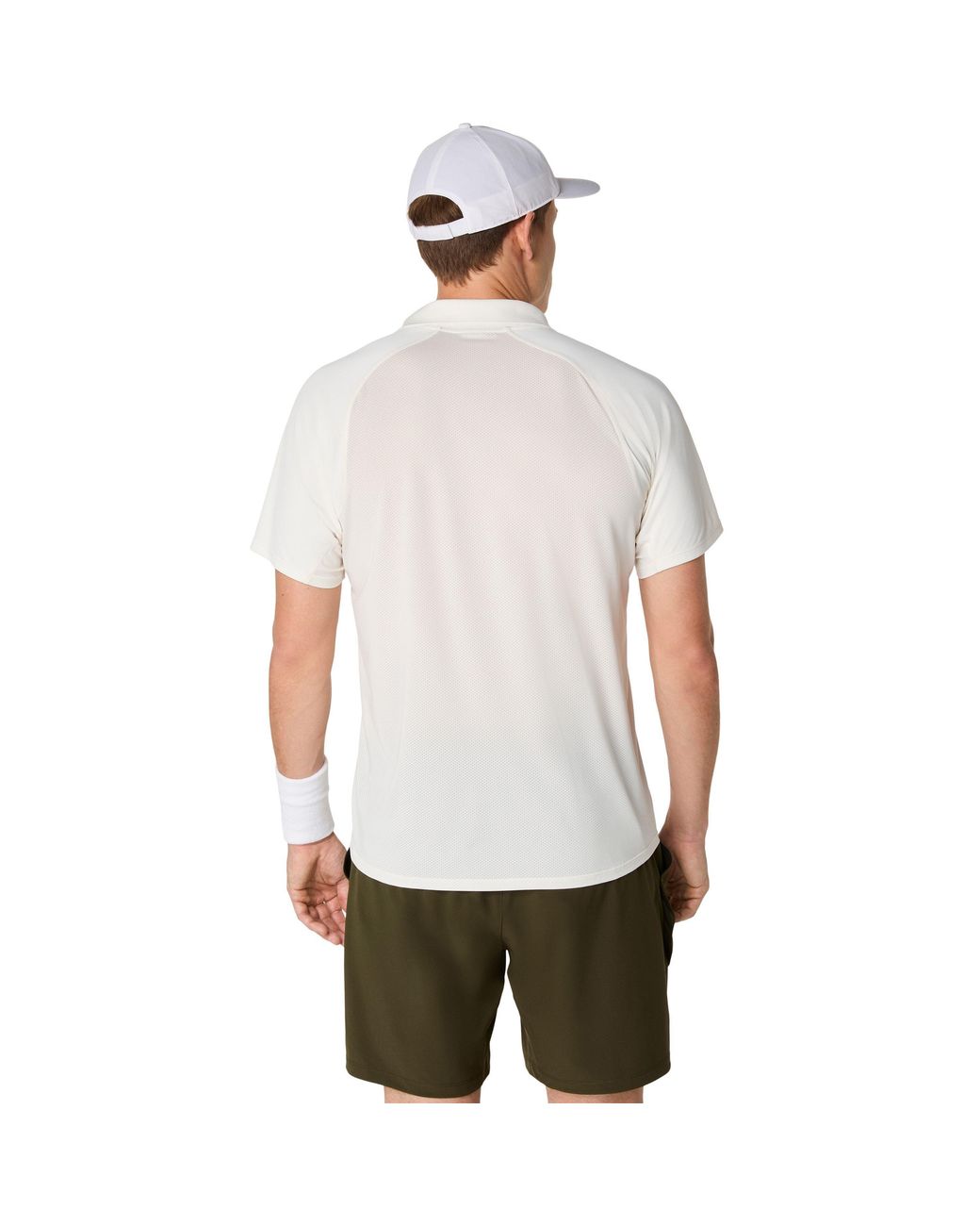 Asics White Match Actibreeze Polo-Shirt for men