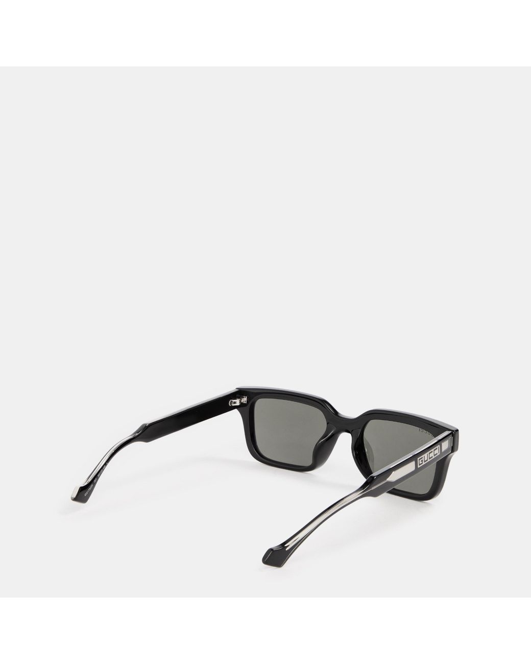 Gucci Gray Square Acetate La Piscine Sunglasses for men