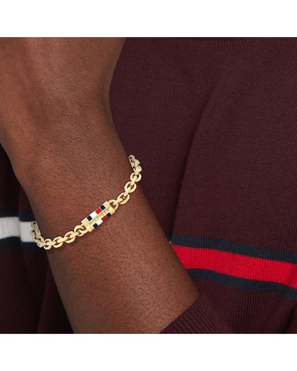 Tommy Hilfiger Metallic Chain Bracelet for men