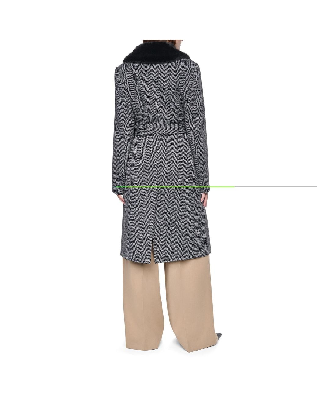 DKNY Gray Outerwear Trench Coat