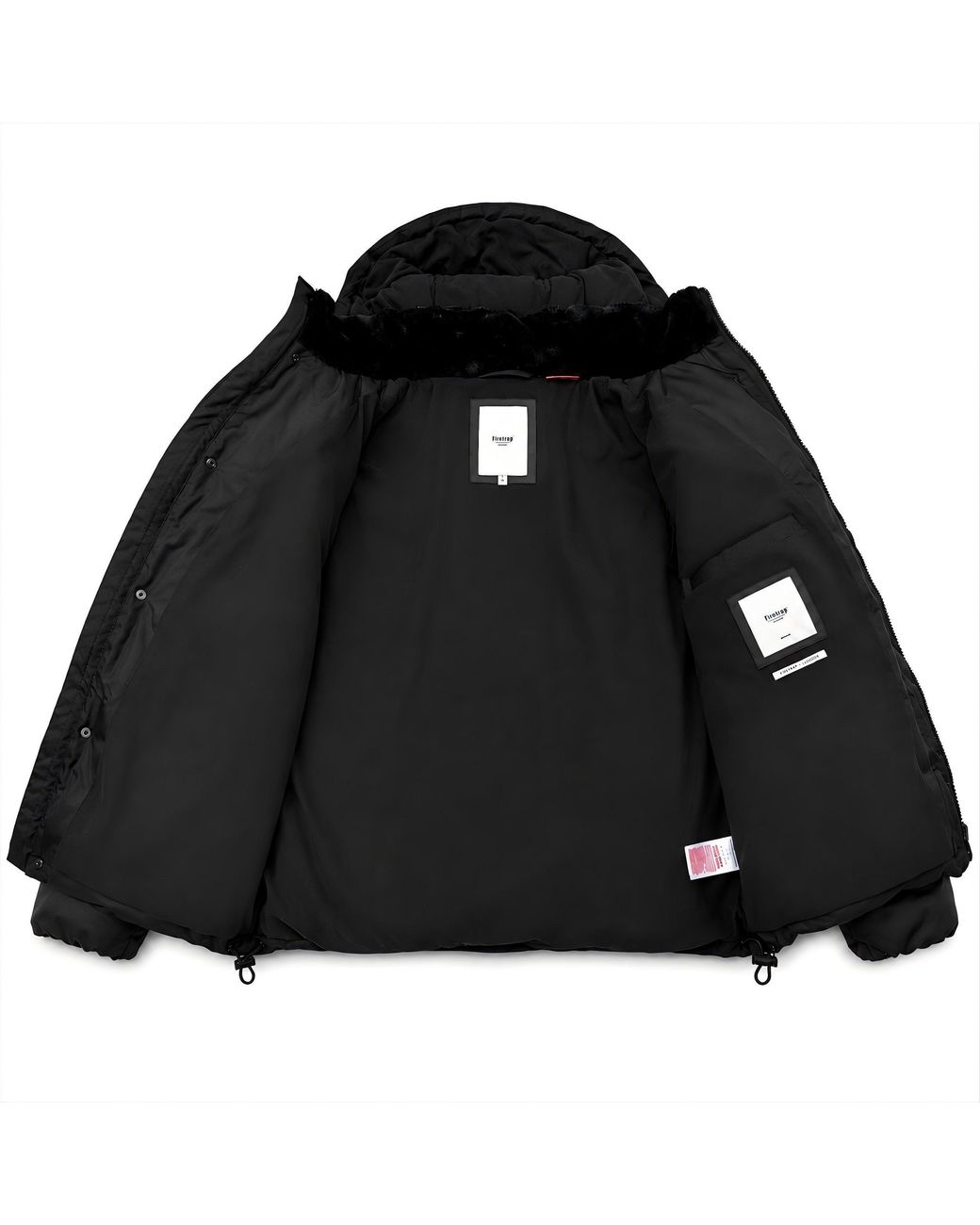 Firetrap Black Firertrap Bubble Jacket for men