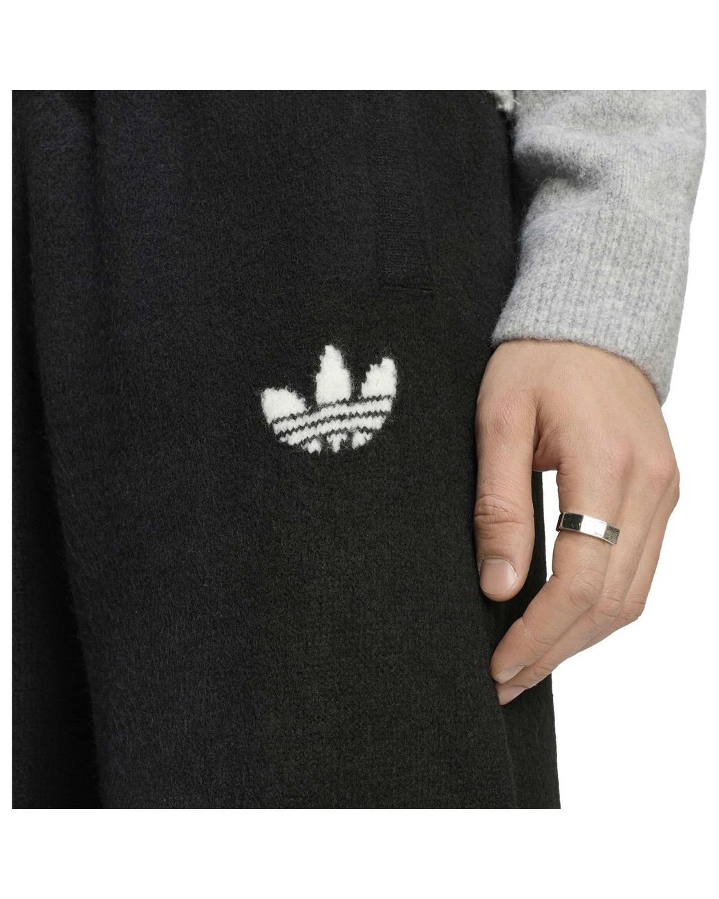 Adidas Originals Black Og Knitted Trousers for men