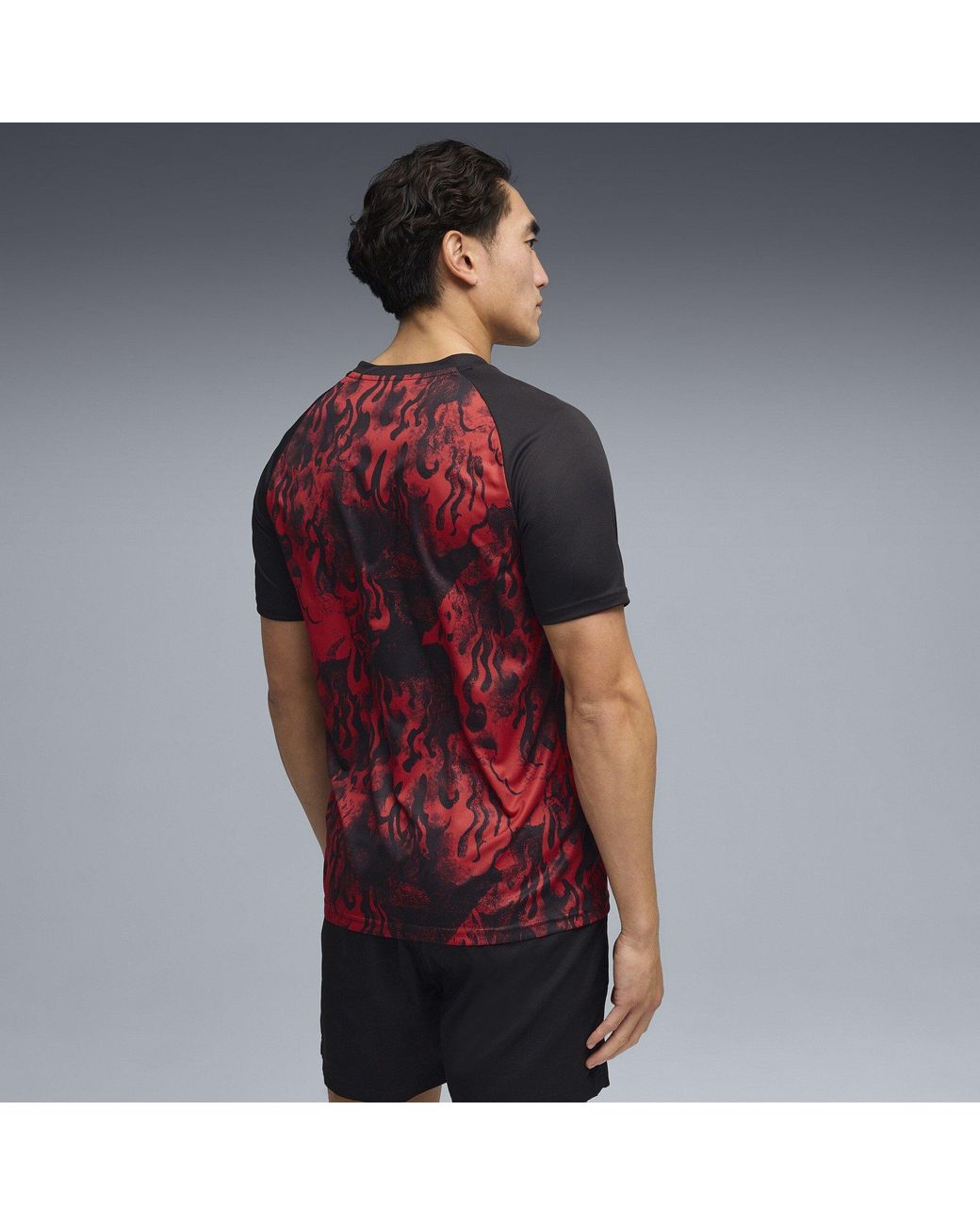 PUMA Red Ac Milan Short Sleeve T-Shirt 2025 2026 for men
