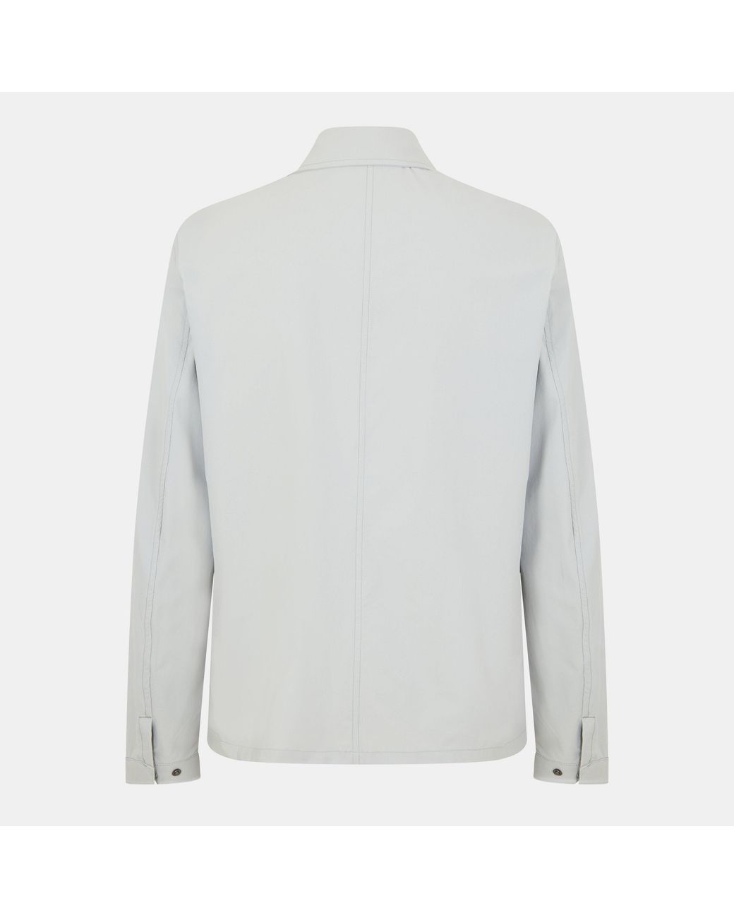 Lyle & Scott Gray Pocket Button-Through Overshirt for men