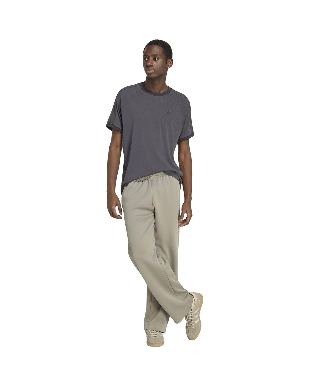 Adidas Originals Gray Adi Og 3S Tee Sn64 for men