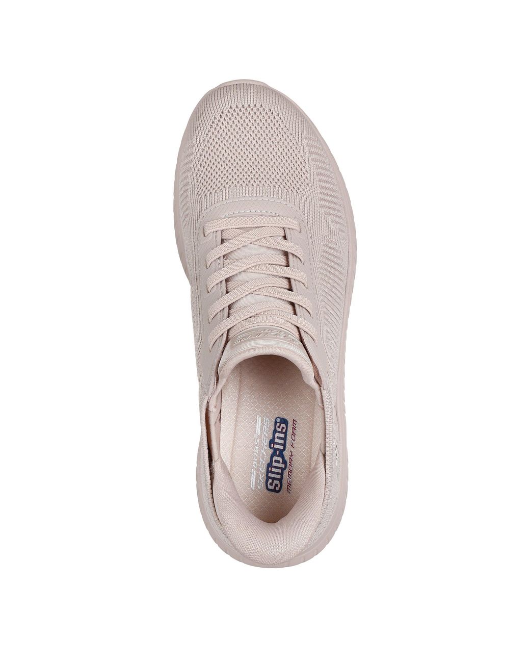 Skechers Pink Engineered Knitted Bungee Slip-On Runners