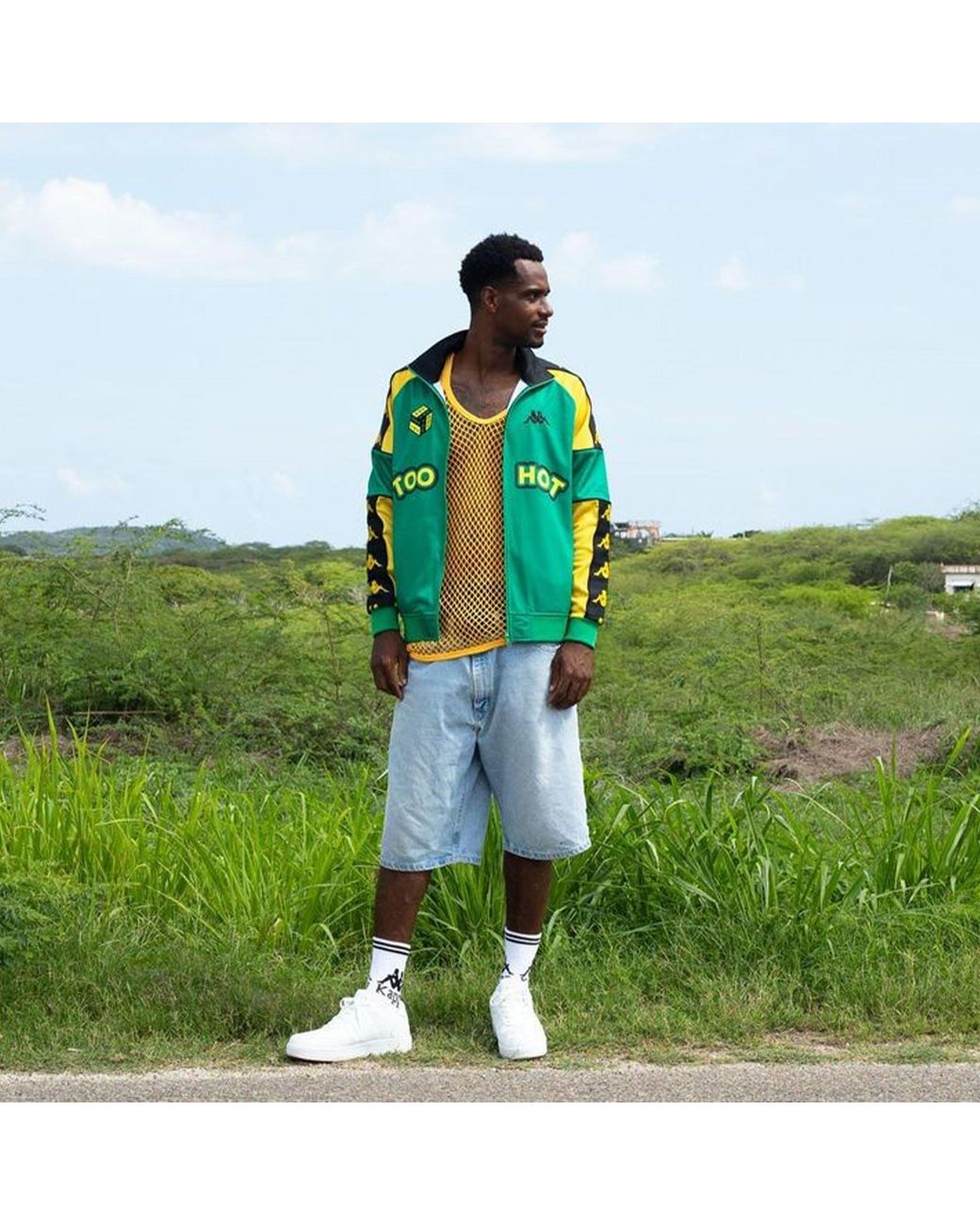 Kappa Green Banda Tracksuit Top for men
