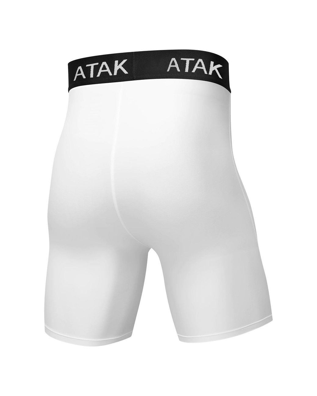ATAK Sports White Atak Compression Shorts Senior for men