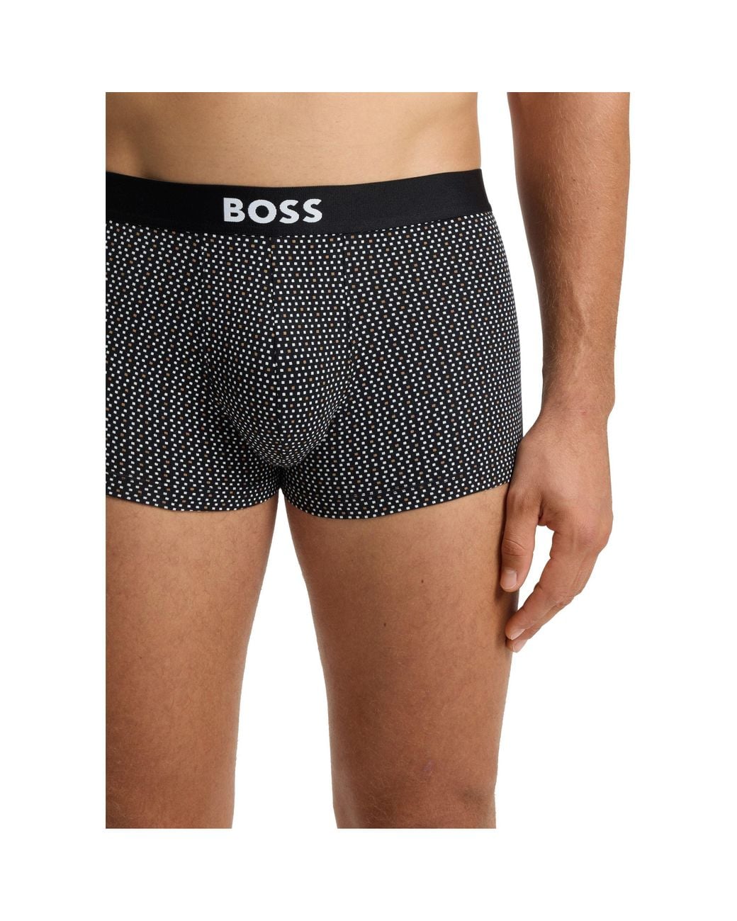 Boss Black 3 Pack Boxers With Logo Waistband for men