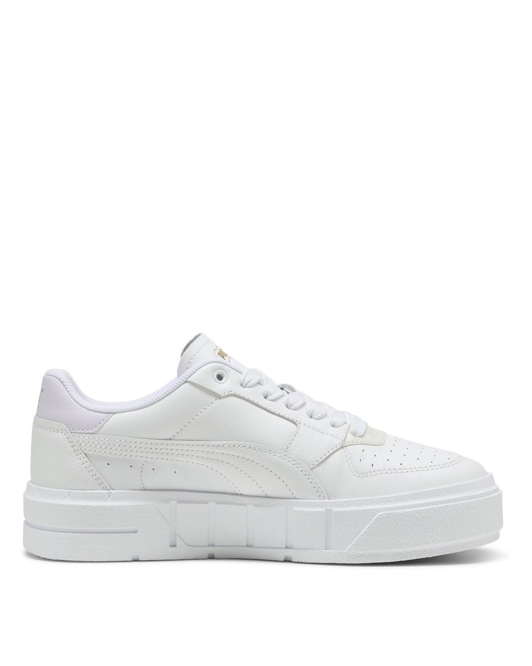 PUMA White Cali Leather Court Trainers