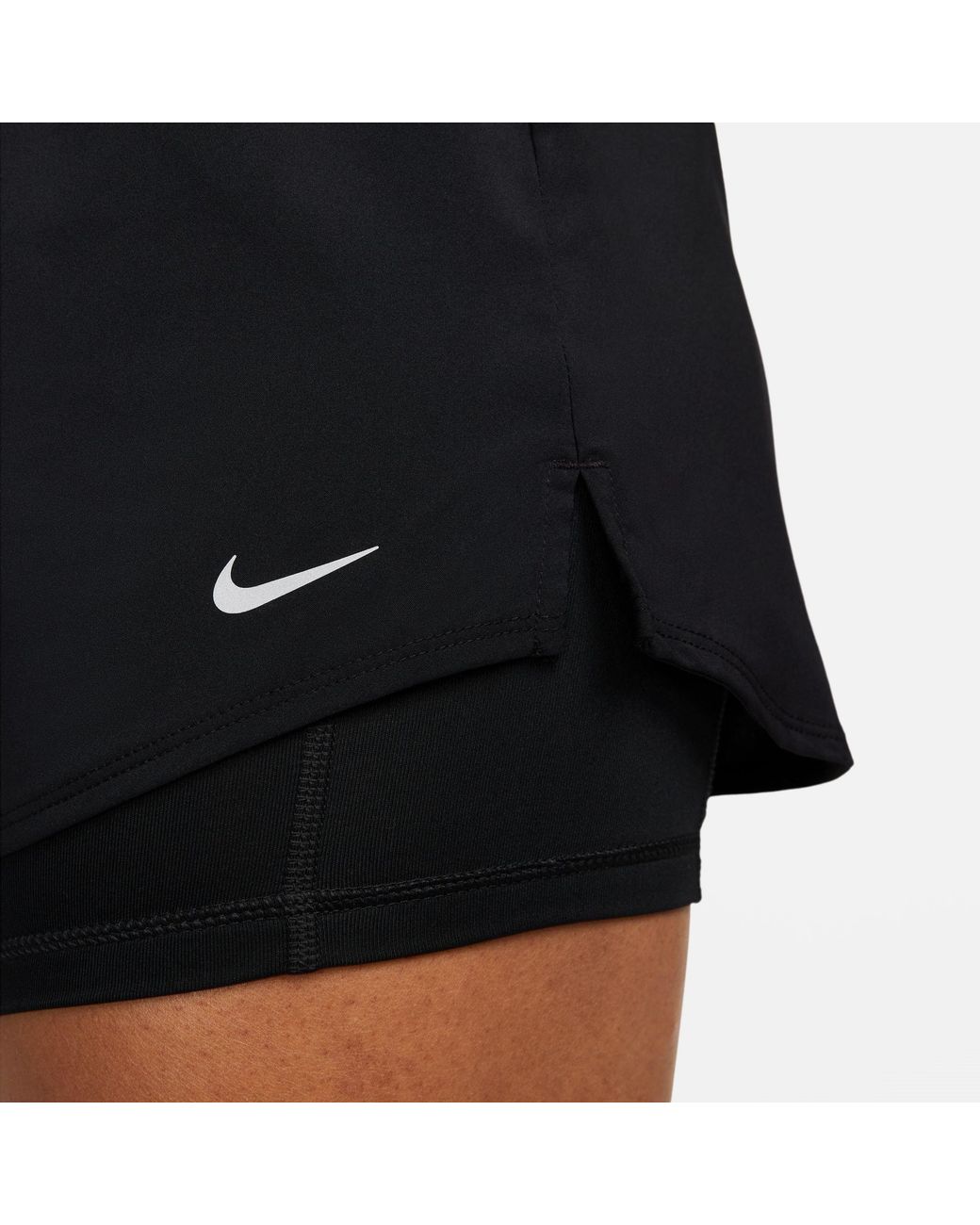 Nike Blue One Dri-Fit Mid-Rise 3 2-In-1 Shorts