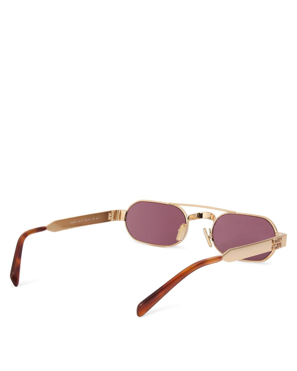 Miu Miu Pink 0Mu B52S Oversized Sunglasses