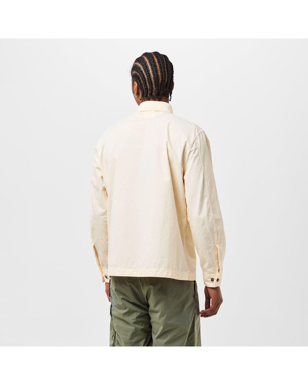 C P Company Natural Gabard Overshirt for men