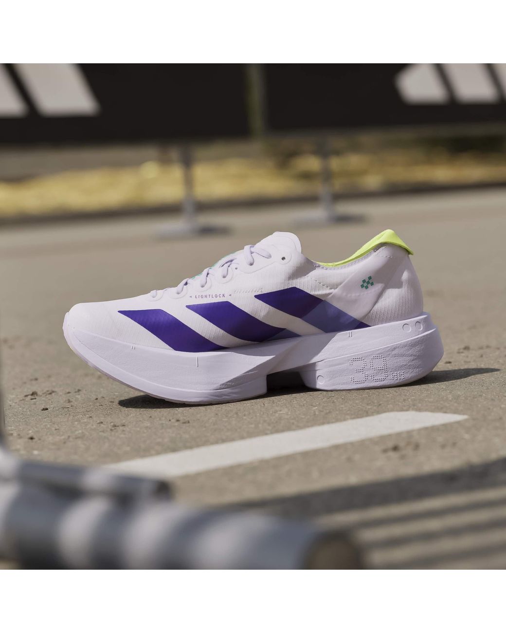 Adidas Purple Adios Pro 4 Road Running Shoes