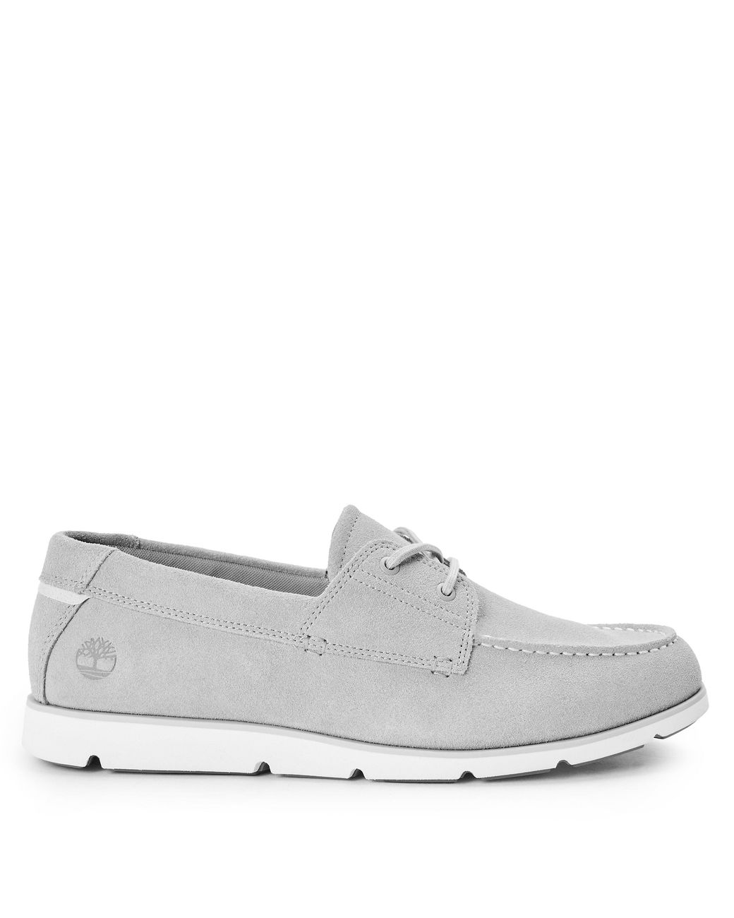 Timberland White Grafton Bay Lace Up Dark Boat Shoes for men