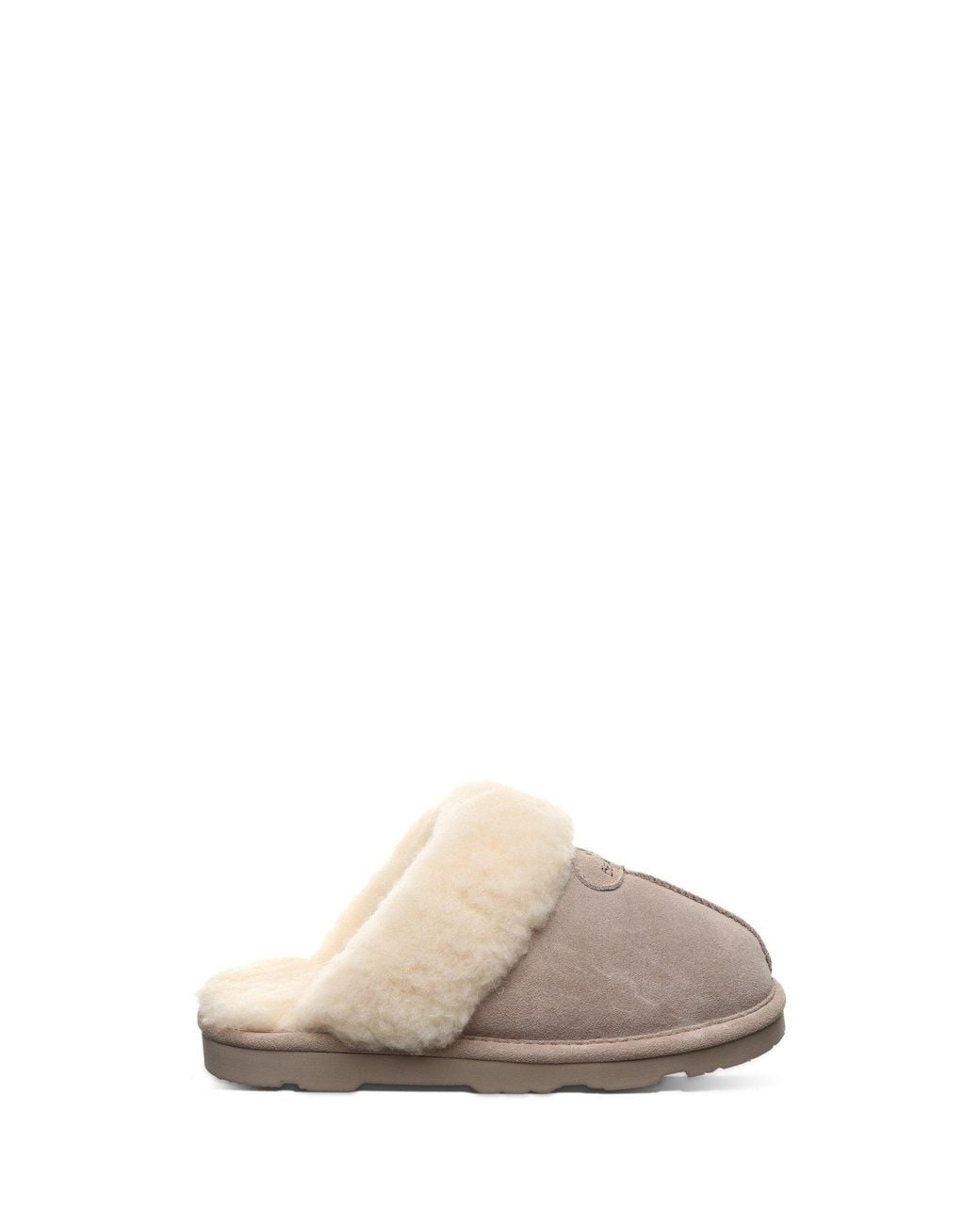 BEARPAW Natural Loki Ii Suede Mule Slippers
