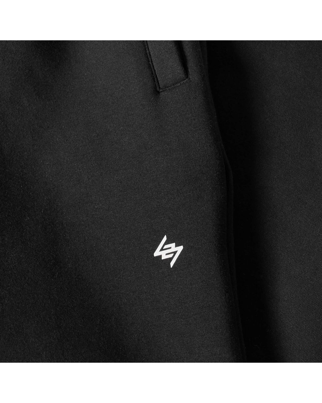 REPRESENT 247 Black Performance Fleece Tracksuit Bottom for men