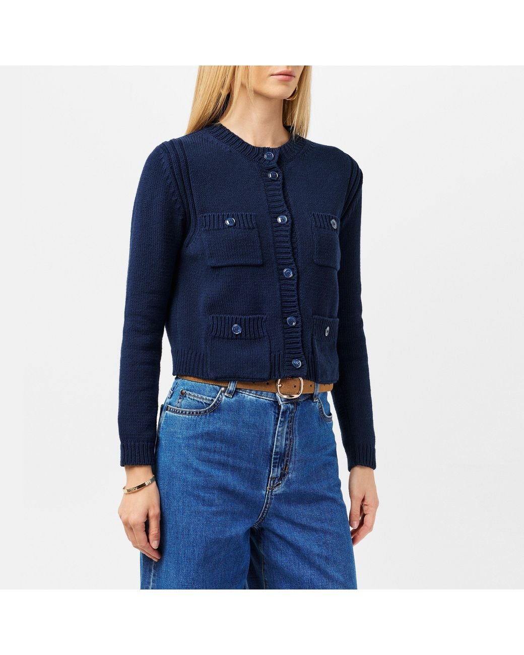Weekend by Maxmara Blue Cardigan