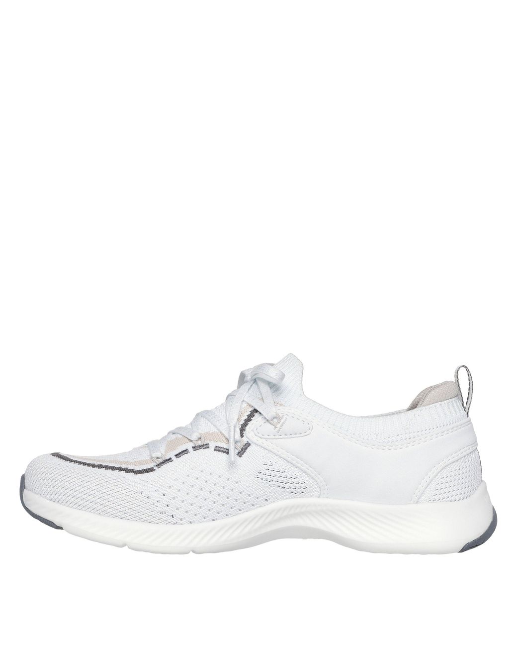 Skechers White Vf Move Slip On Trainers
