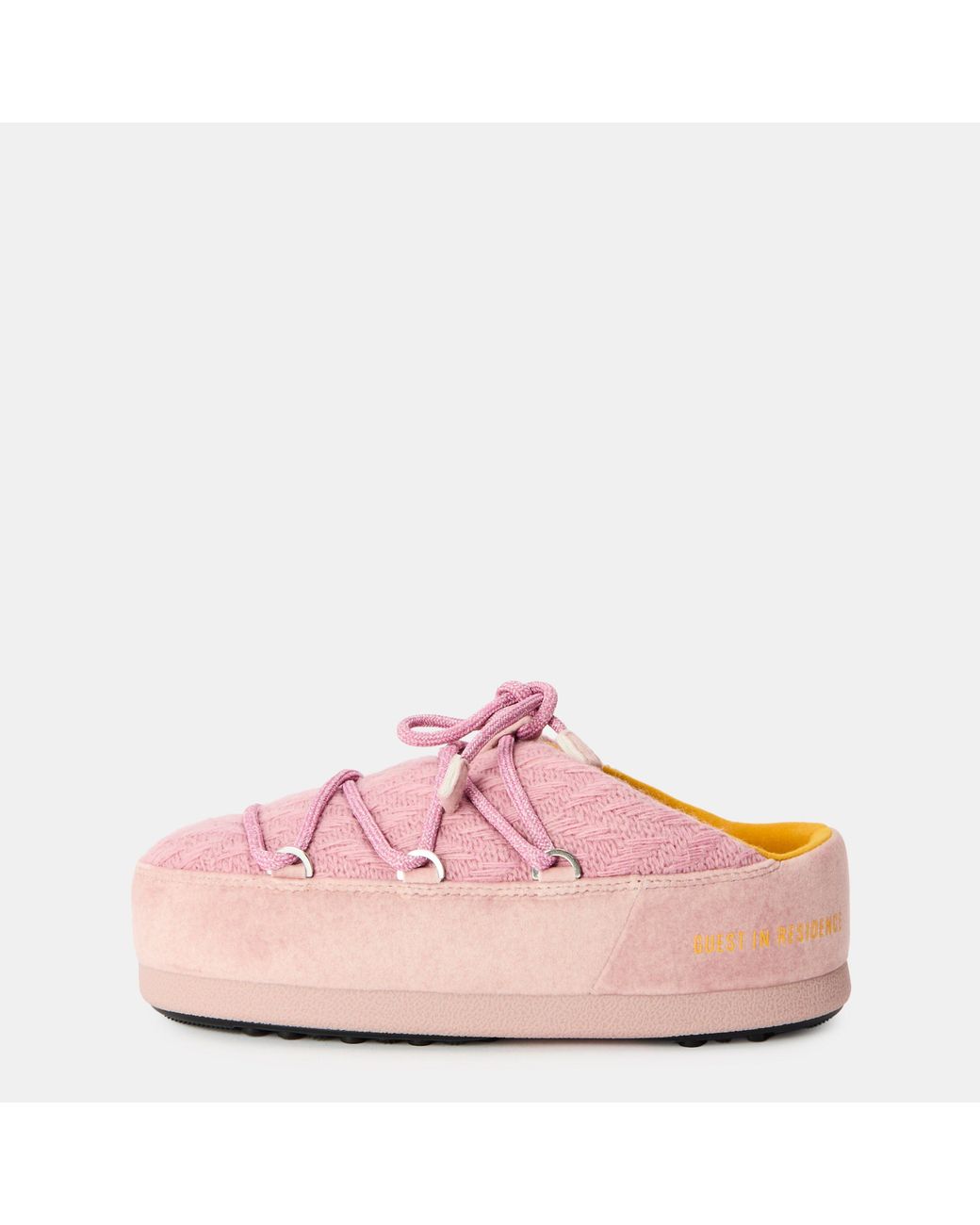 Moon Boot Pink Knitted Snow Boots